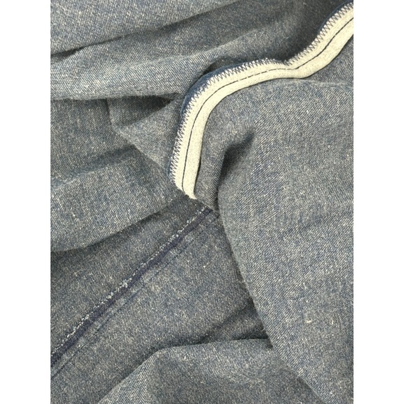 Vintage Koret City Blues Denim Skirt 36 Womens Button Front Pockets Elastic - Picture 8 of 16